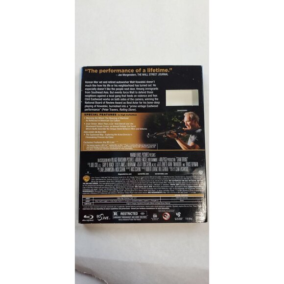 Gran Torino Blu-ray Digital Copy Special Edition by Clint Eastwood w/ Slipcover - Picture 4 of 11